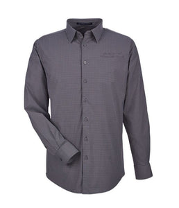 D&J CrownLux Performance™ Men's Tonal Mini Check Shirt