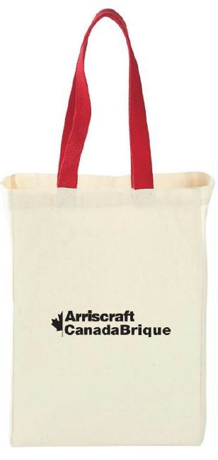 Nebraska 5oz Cotton Canvas Grocery Tote - French