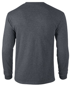 Gildan Ultra Cotton® Long-Sleeve T-Shirt - Dark Heather